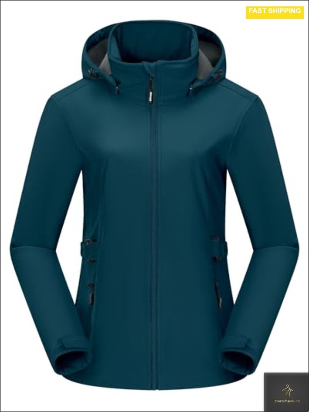 Women's Fleece Lined Rain Jacket Waterproof Softshell Coat Windbreaker